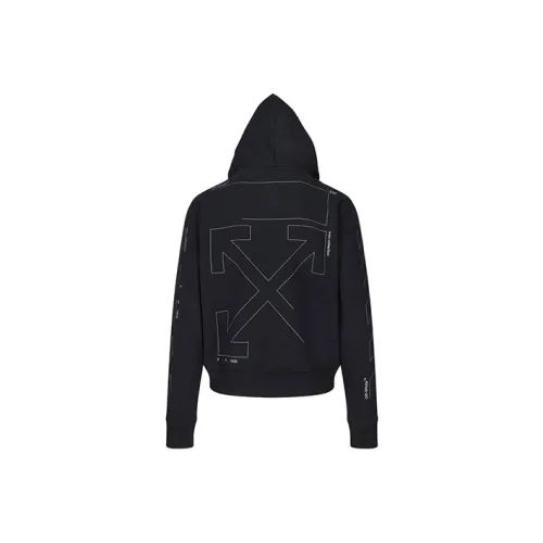 OFF WHITE Diag Unfinished Slim Hoodie