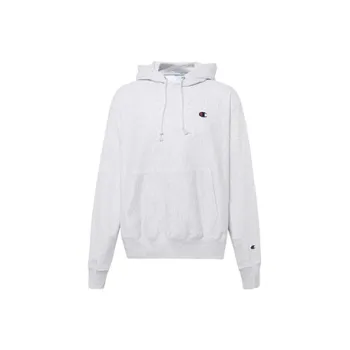 Champion Hooded Regular Sweatshirt US Version Men's Silver Gray