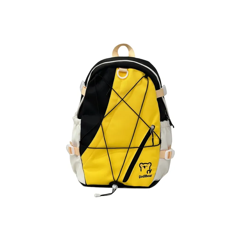 KAMLUI Nylon Backpack Unisex Red/Purple & Yellow/Blue & Yellow/Black & Yellow/Blue & White-18