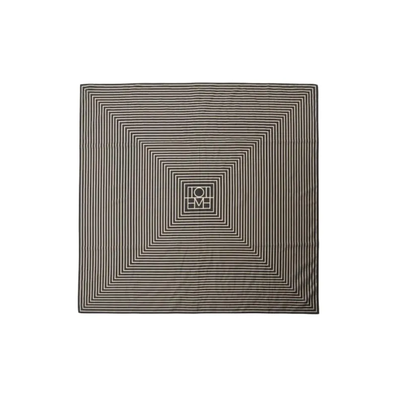 TOTEME Striped Monogram print Scarf-3