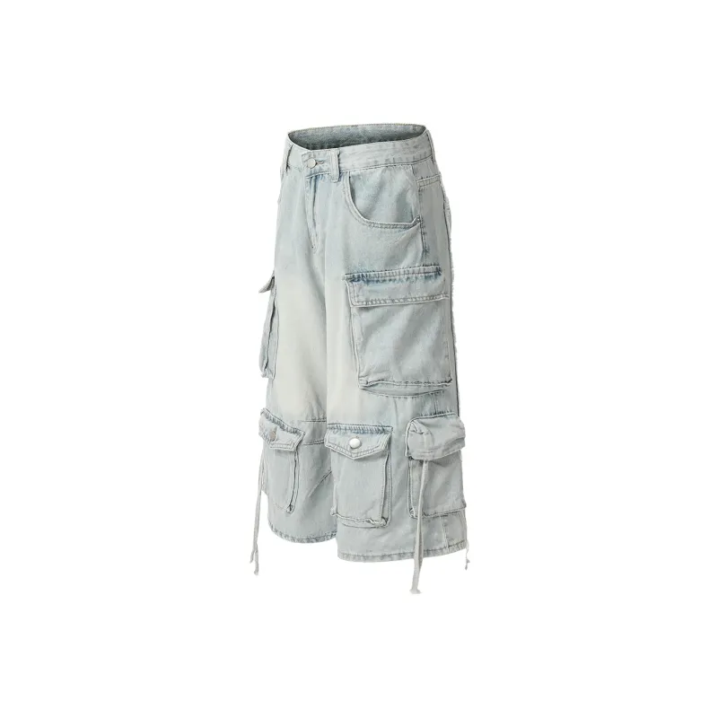 GBXM Denim Shorts Unisex Blue-1