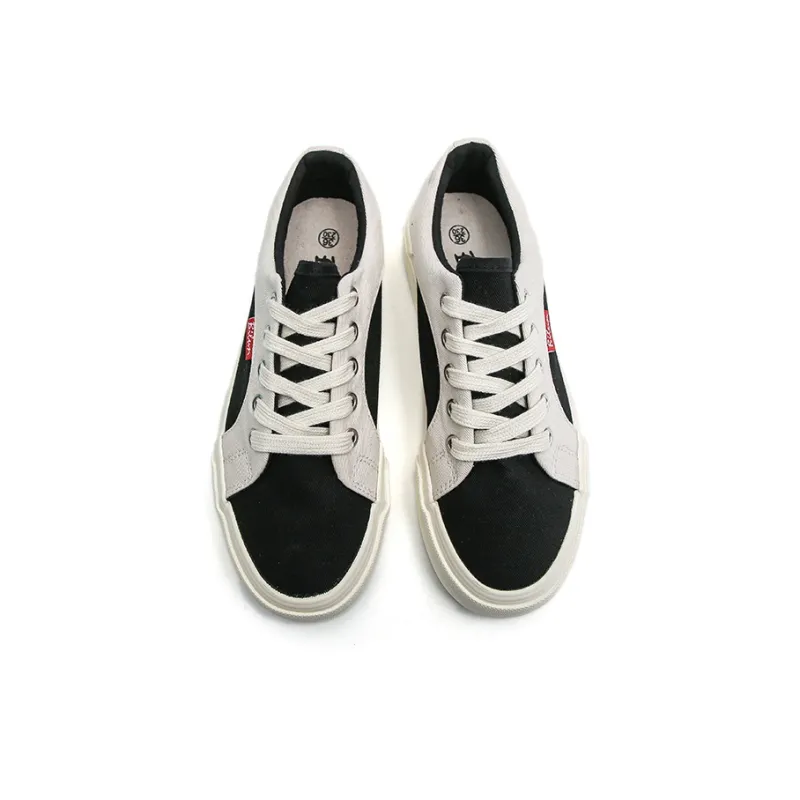 Than Than Me Low Top Skateboard Shoes Women's Beige-2