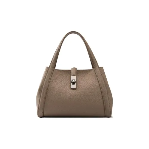 PAYOT Cow Leather Shoulder Bag Crossbody Bag Handbag Women's Elephant Gray/Black