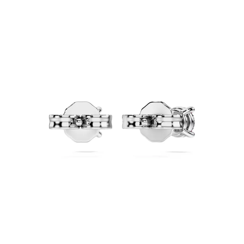 Swarovski 925 Sterling Silver Stud Earrings Women's Silver-3