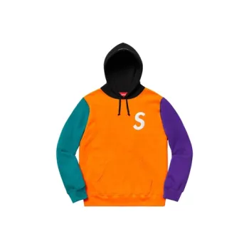 Supreme S Logo Colorblocked Hooded Sweatshirt