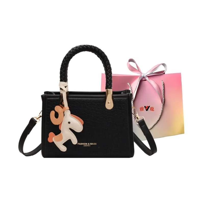 Yalu PU Handbag, Shoulder Bag, Crossbody Bag Women's Black/Pink/Green/Ecru-0