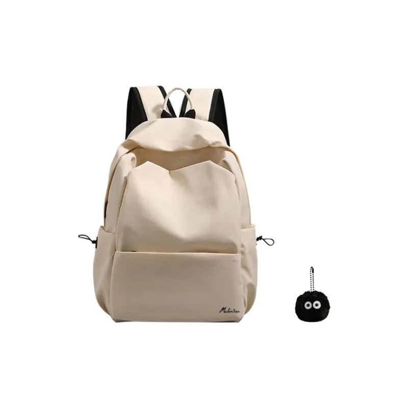 Mulinsen Nylon Backpack Regular Unisex Ecru/Black/Gray/Blue/Pink-8
