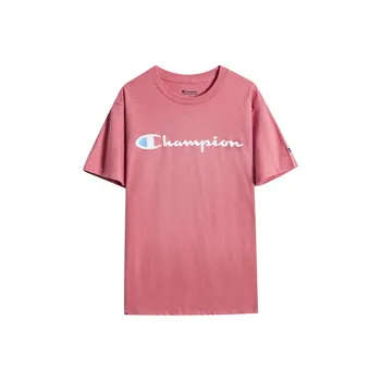 Champion Straight T Shirt US Version Unisex Pink