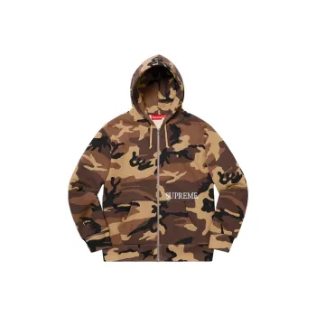 Supreme Thermal Zip Up Hooded Sweatshirt