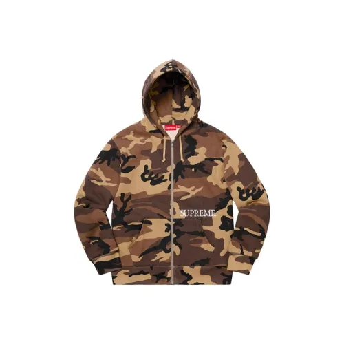 Supreme Thermal Zip Up Hooded Sweatshirt