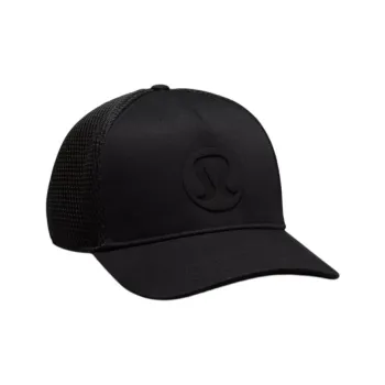 Lululemon Nylon, Polyester, Polyurethane Baseball Caps Unisex Black