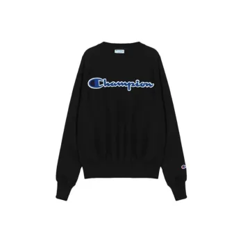 Champion Crew Neck Regular Sweatshirt US Version Men's Black