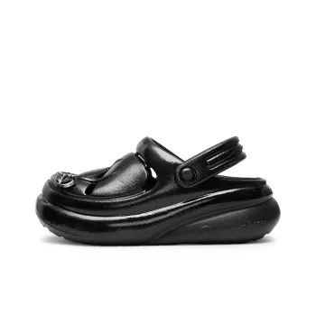 Champion Mushroom Clogs Women's Black/Silver White