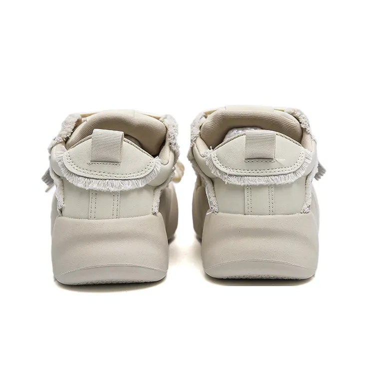 Than Than Me Low Top Skateboard Shoes Women's Beige-3