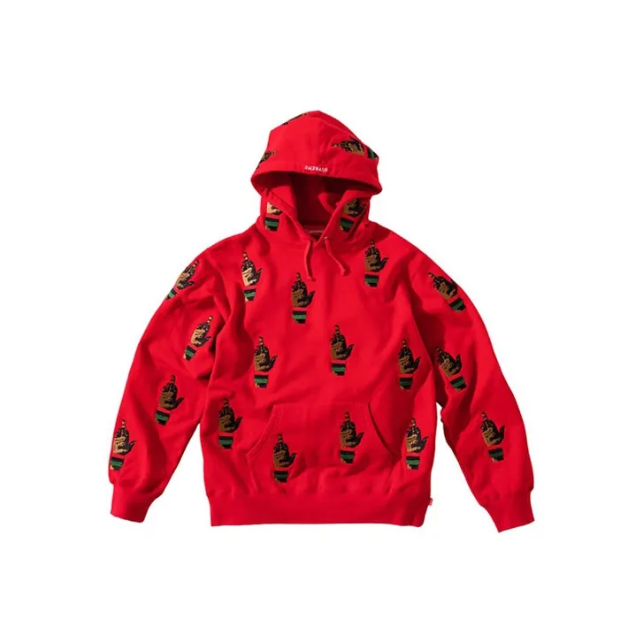 Supreme Dead Prez Rbg Embroidered Hooded Sweatshirt-0