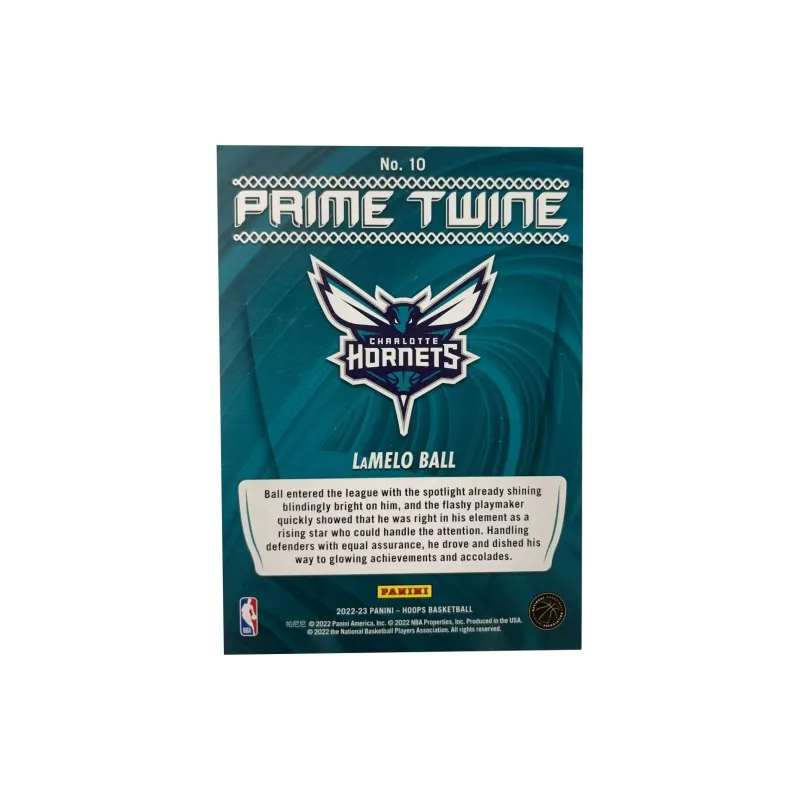 PANINI 2022 23 Hornets LaMelo Ball Three Ball HOOPS Parallel Teca Sports Cards 1 Pc-1