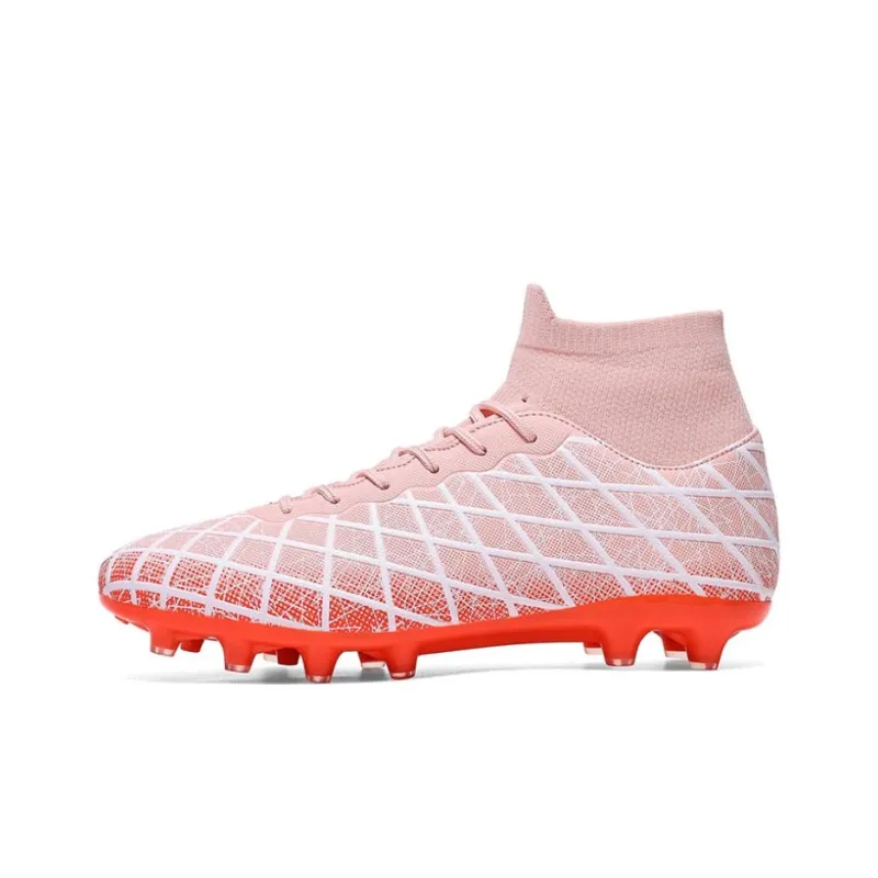 BIANSULONG FG Rubber Long Studs TF Rubber Broken Studs Cushioned Slip Resistant Abrasion Resistant Soccer Shoes Unisex-35