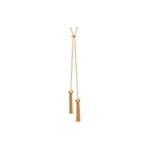 TF Swarovski Crystal Brass Necklaces Women's Gold