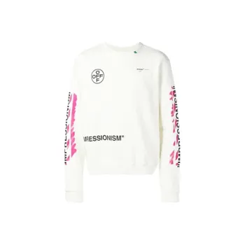 OFF WHITE Impressionism' Diag Stencil Sweatshirt