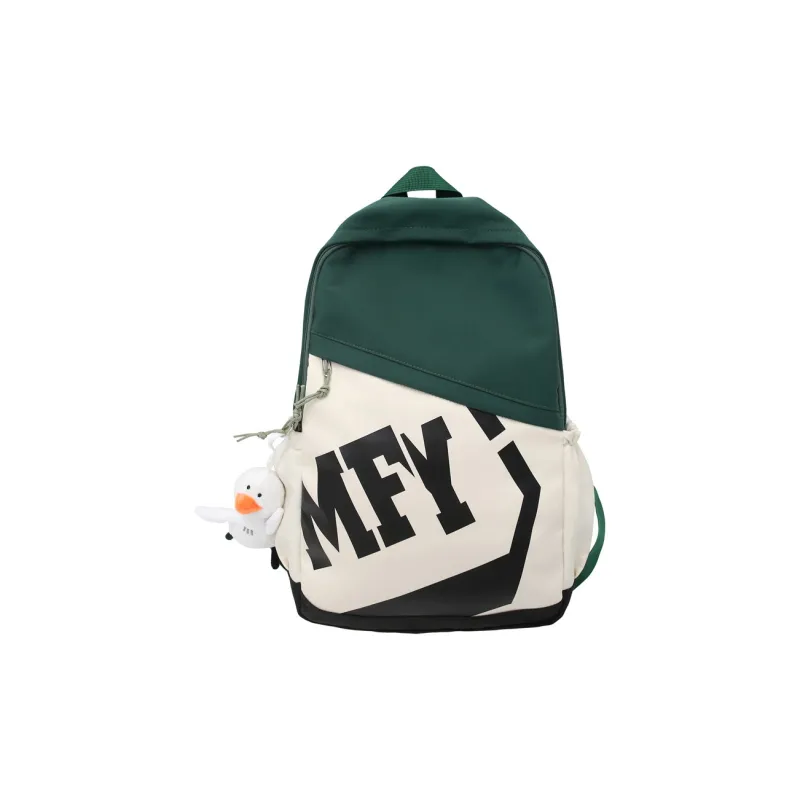 Yalu Nylon Backpack Regular Unisex Pink/Black/Blue/Green-5