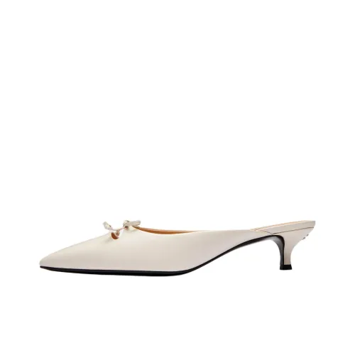 COACH Closed Toe Slippers 4.5cm Women's White