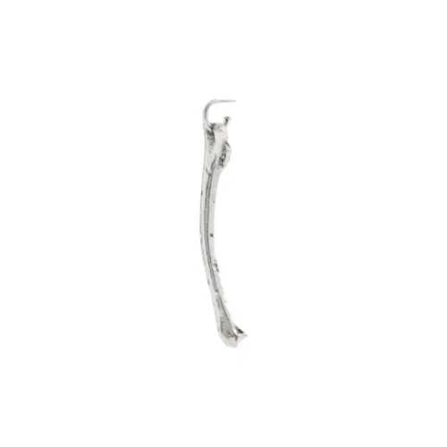 COACH Resin, Brass Plated, Titanium Earrings Women's Silver