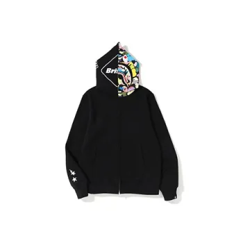 A BATHING APE X F.C.R.B. Shark Full Zip Hoodie