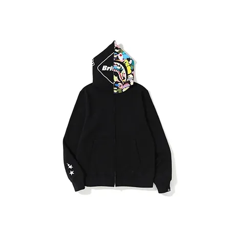 A BATHING APE X F.C.R.B. Shark Full Zip Hoodie