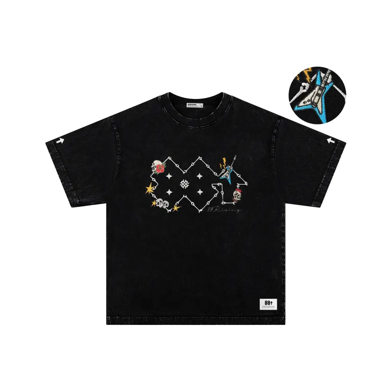 88rising Vinyl Record Collection T Shirt Unisex Jet Black-1