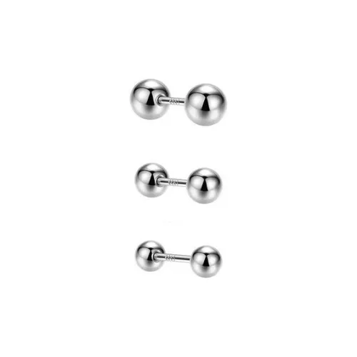 SHARK BABY S999 Fine Silver Stud Earrings Unisex