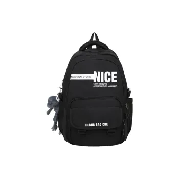 Alcohol Dragon Nylon Backpack Regular Unisex Multicolor