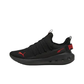 PUMA SOFTRIDE Carson Anti Slip Wear Resistant Low Top Casual Running Shoes Unisex Black Red