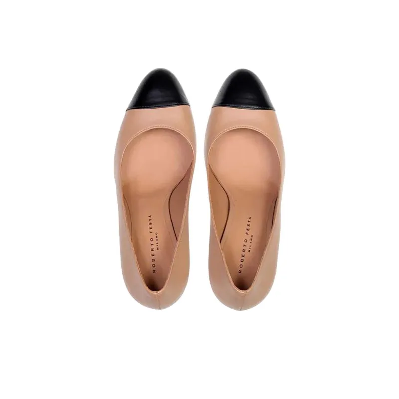 Roberto Festa Slim Heel High Heels Women's Beige-3