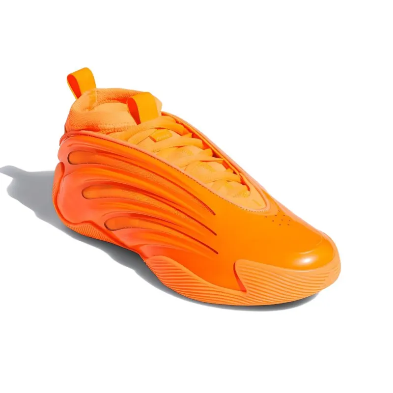 Adidas Harden Vol.9 Anti-Slip Wear-Resistant Low-Top Basketball Shoes Men's Orange-2