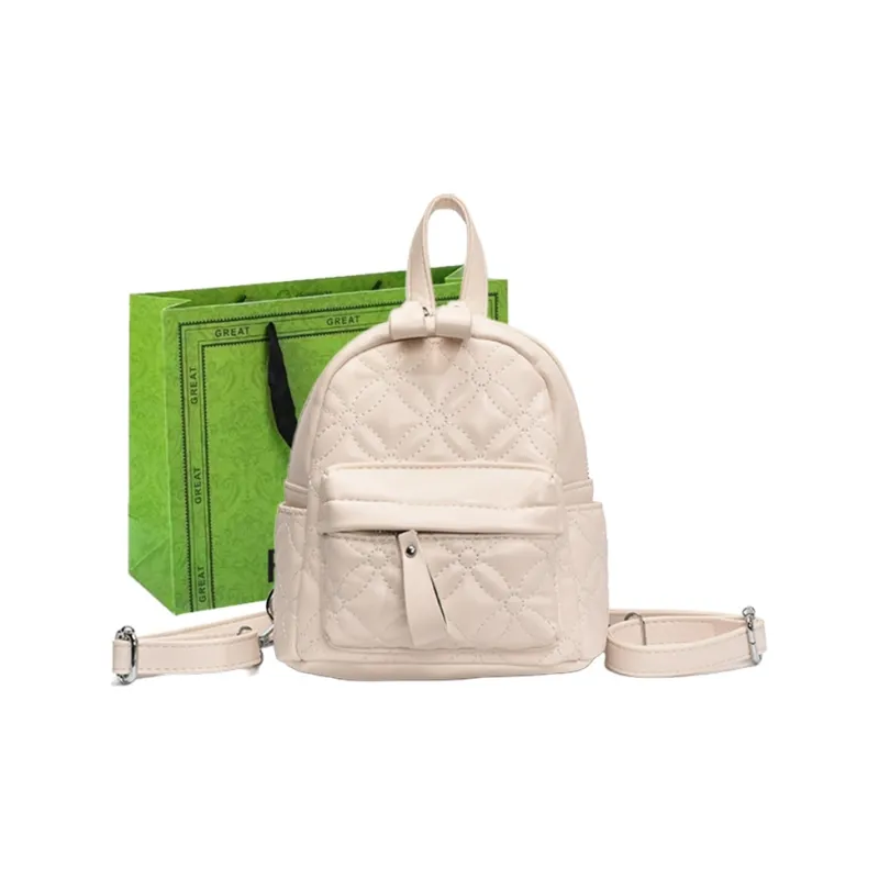 RUIPAI PU Backpack Women's Silver/Black/Yellow/White-19