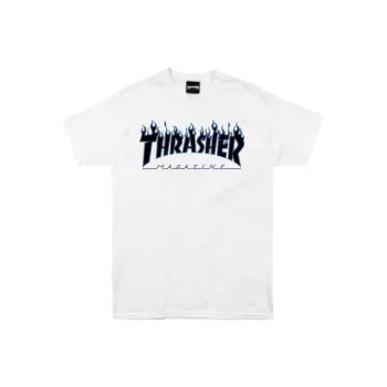 Thrasher T Shirt Japan Version Unisex White Blue