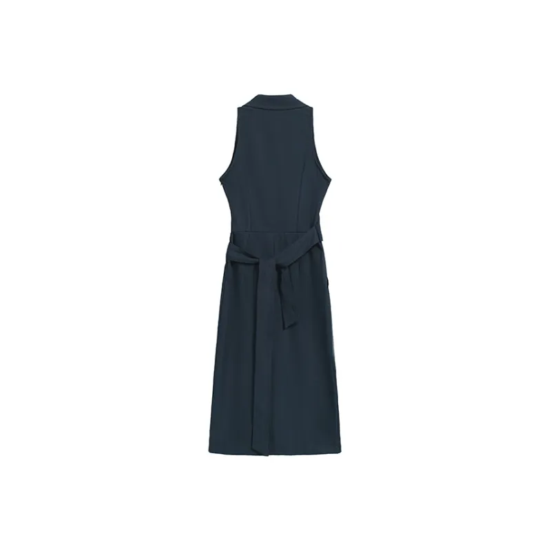 PAIN OR PLEASURE SS25 Sleeveless Dress Women's Dark Blue-1