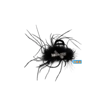 Left Europe Rhinestone Bowknot Hair Clips Women's