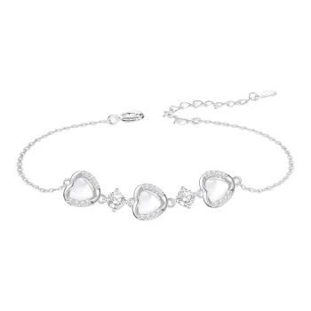 PUTUOSHANWENCHUANG Glass Cat Eye Bracelets Women's