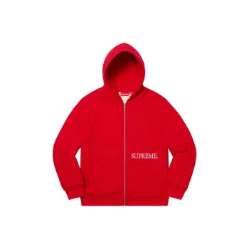 Supreme Thermal Zip Up Hooded Sweatshirt