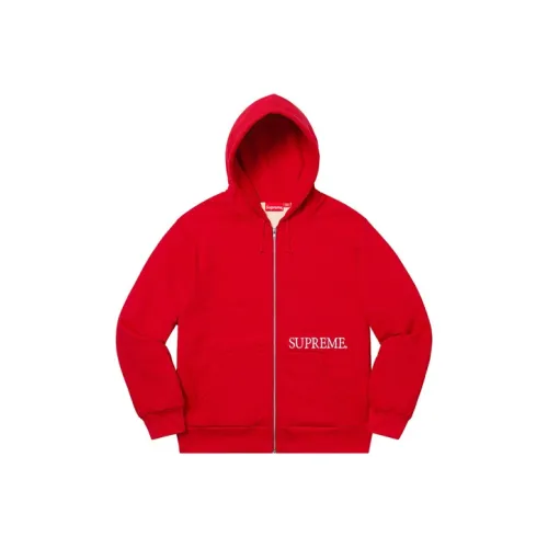 Supreme Thermal Zip Up Hooded Sweatshirt