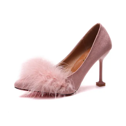 NTOZE High Heels Women's Apricot