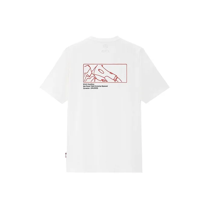 UNIQLO Crew Neck Loose Fit Straight Short Sleeved T Shirt Unisex White-0
