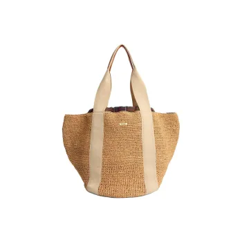 BARBOUR Paper Handbag Women's Natural