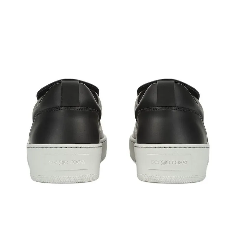 SERGIO ROSSI Sr1 Addict Low Top Skateboard Shoes Men's Black-4