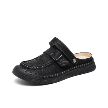 Xvxv Beach Sandals Men Black/Khaki/Red Brown/Gray