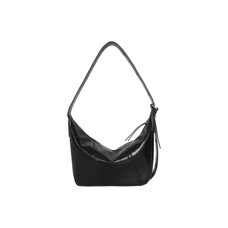 Kikawa Card Synthetic Leather Crossbody Bag, Shoulder Bag Medium Size Women's Black-5