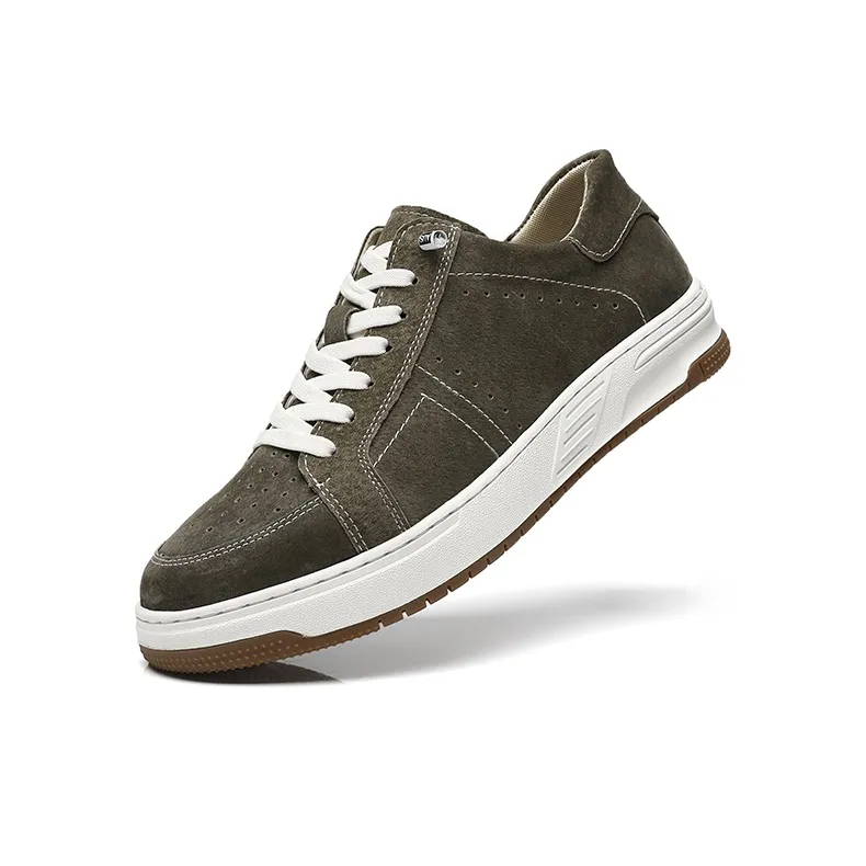 PLO CART Abrasion Resistant, Lightweight, And Breathable Low Top Skateboard Shoes Men's-1