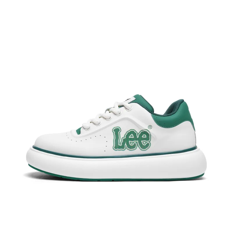 Lee Casual Comfortable White Sneakers Trendy Versatile Commute Low Top Skateboard Shoes Men's-12