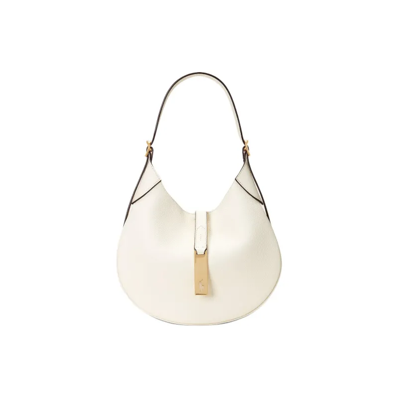 Polo Ralph Lauren Polo ID Leather Saddle Bag, Crossbody Bag, Shoulder Bag Trumpets Women's-0